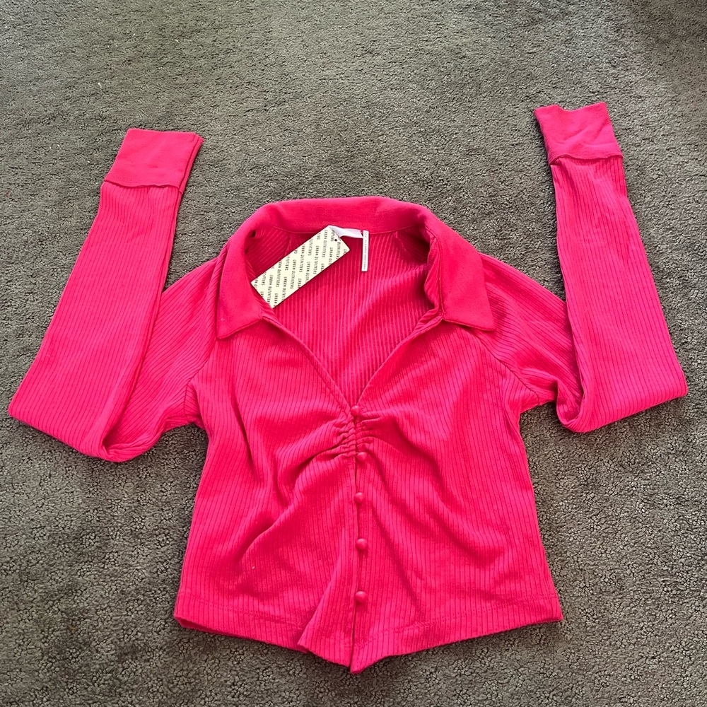 Urban Outfitters Pink Button Down Shirt